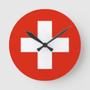 Buscar bandera suiza relojes de pared País