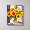 Buscar girasol lienzos Amarillo