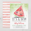 Buscar watermelon invitaciones Rojo