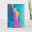 Buscar new york city tarjetas Acuarela