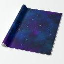 Buscar azul brillante papel de regalo Galaxia