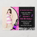 Buscar rock star invitaciones Chica