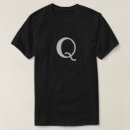 Buscar monograma q camisetas Negro