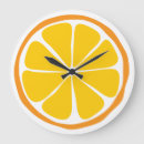 Buscar fruta relojes de pared Amarillo
