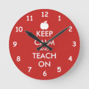Buscar manzana del profesor relojes de pared Kindergarten