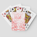 Buscar corazones rojos barajas de cartas Patrón de corazón