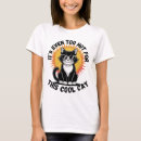 Buscar gato fresco camisetas Verano