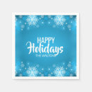 Buscar copo de nieve azul servilletas Moderno