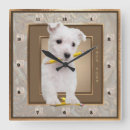 Buscar westie relojes de pared Lindo