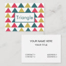 Buscar triangular tarjetas de visita Moderno