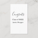 Buscar graduación tarjetas de visita Clase de 20xx