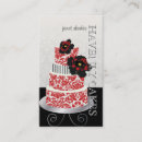 Buscar terciopelo negro tarjetas de visita Rojo