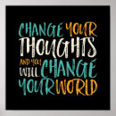 Buscar pensamientos positivos posters Motivacional