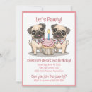 Buscar pug invitaciones Retrasado