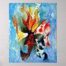 Buscar acuarelas japonesas posters Koi