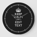 Buscar guarde la calma relojes de pared Continúe