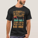 Buscar bovino camisetas Negro