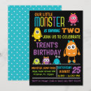 Buscar pequeño monstruo invitaciones Moderno