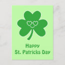 Buscar trébol de tres hojas postales Día de san patricio