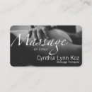 Buscar manos del masaje tarjetas de visita Terapia