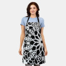 Buscar abstract estandar delantales Blanco y negro