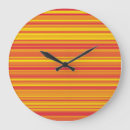 Buscar rayado relojes de pared Naranja