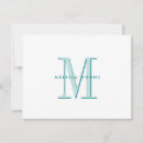Buscar verde claro tarjetas e invitaciones Monograma