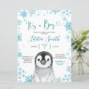 Buscar penguin invitaciones baby shower Copo de nieve
