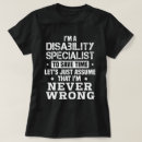 Buscar discapacidad camisetas Trabajo