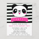 Buscar panda feliz invitaciones Blanco
