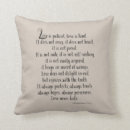 Buscar el amor es paciente cojines Inspirador