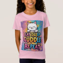 Buscar gato con el bigote camisetas Para niños