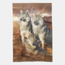 Buscar lobo gris paños de cocina Animal