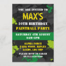 Buscar paintball party invitaciones Chico