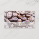 Buscar granos café de tarjetas de visita Barista