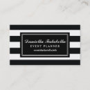 Buscar raya blanco y negro tarjetas de visita General y unisex