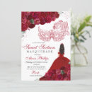 Buscar flores rojas invitaciones Dulces 16