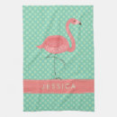 Buscar flamingo paños de cocina Monograma