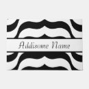 Buscar rayas de la cebra felpudos Blanco