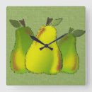 Buscar pera relojes de pared Frutas