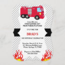 Buscar del coche bomberos invitaciones de cumpleaños Fuego