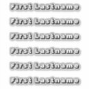 Buscar transparente pegatinas De nombres