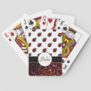 Buscar mariquitas barajas de cartas Rojo