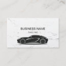 Buscar conductor profesional tarjetas de visita Coche