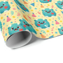 Buscar monstruos lindos papel de regalo Chico