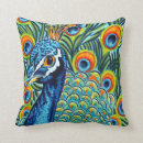 Buscar peacock cojines Aves