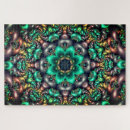 Buscar mandala verde puzzles Fractal