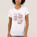 Buscar cerdo del dibujo animado camisetas Divertido