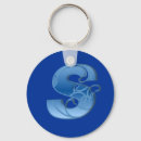 Buscar letra s llaveros Azul