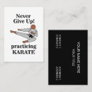 Buscar karate tarjetas de visita Artes marciales
